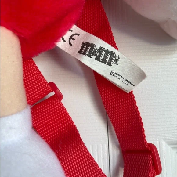 M&M'S Red Character 2001 Plush Backpack 🎒 - Picture 4 of 12